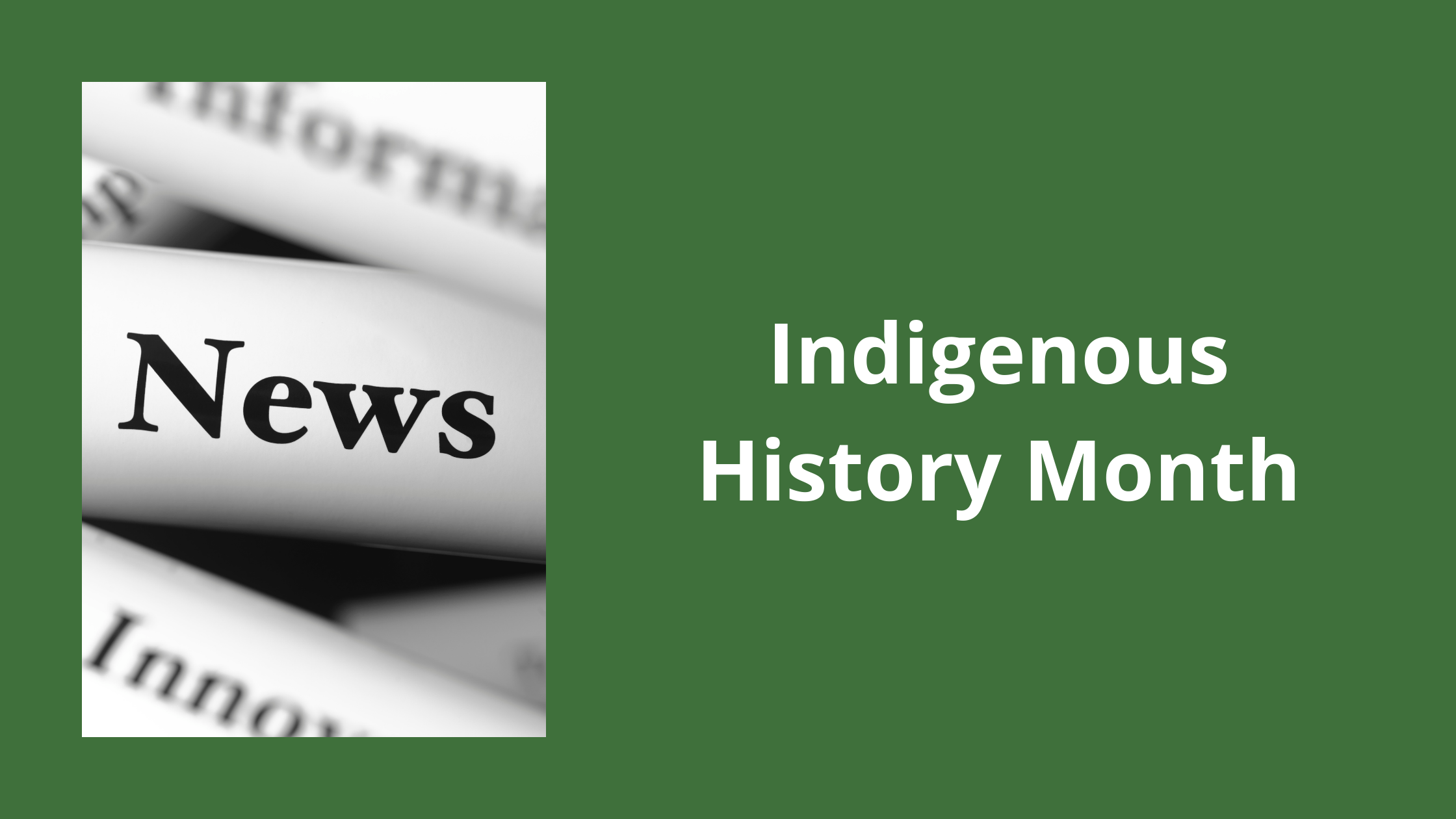 Indigenous History Month AFHS