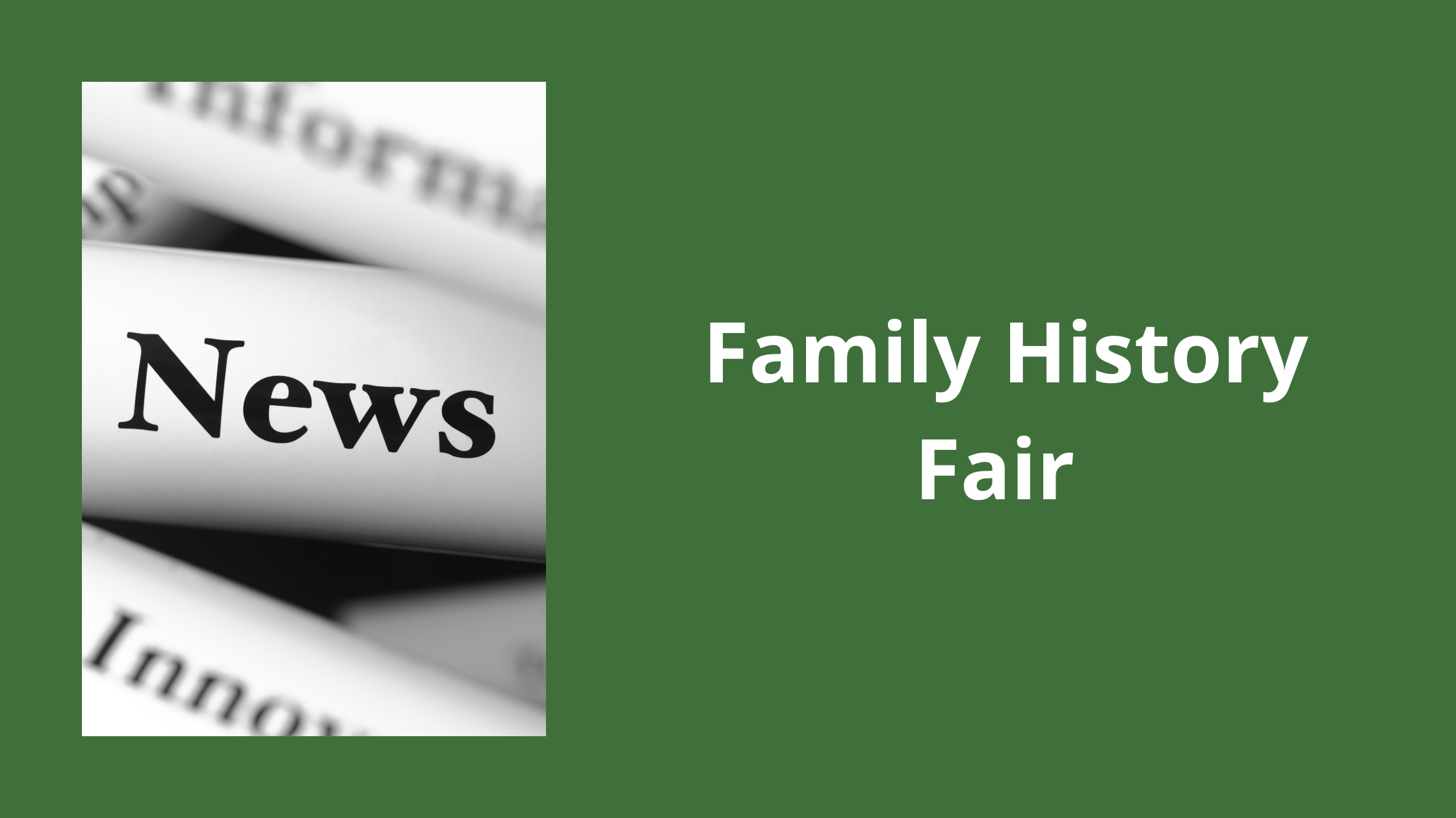 Red Deer Family History Fair
