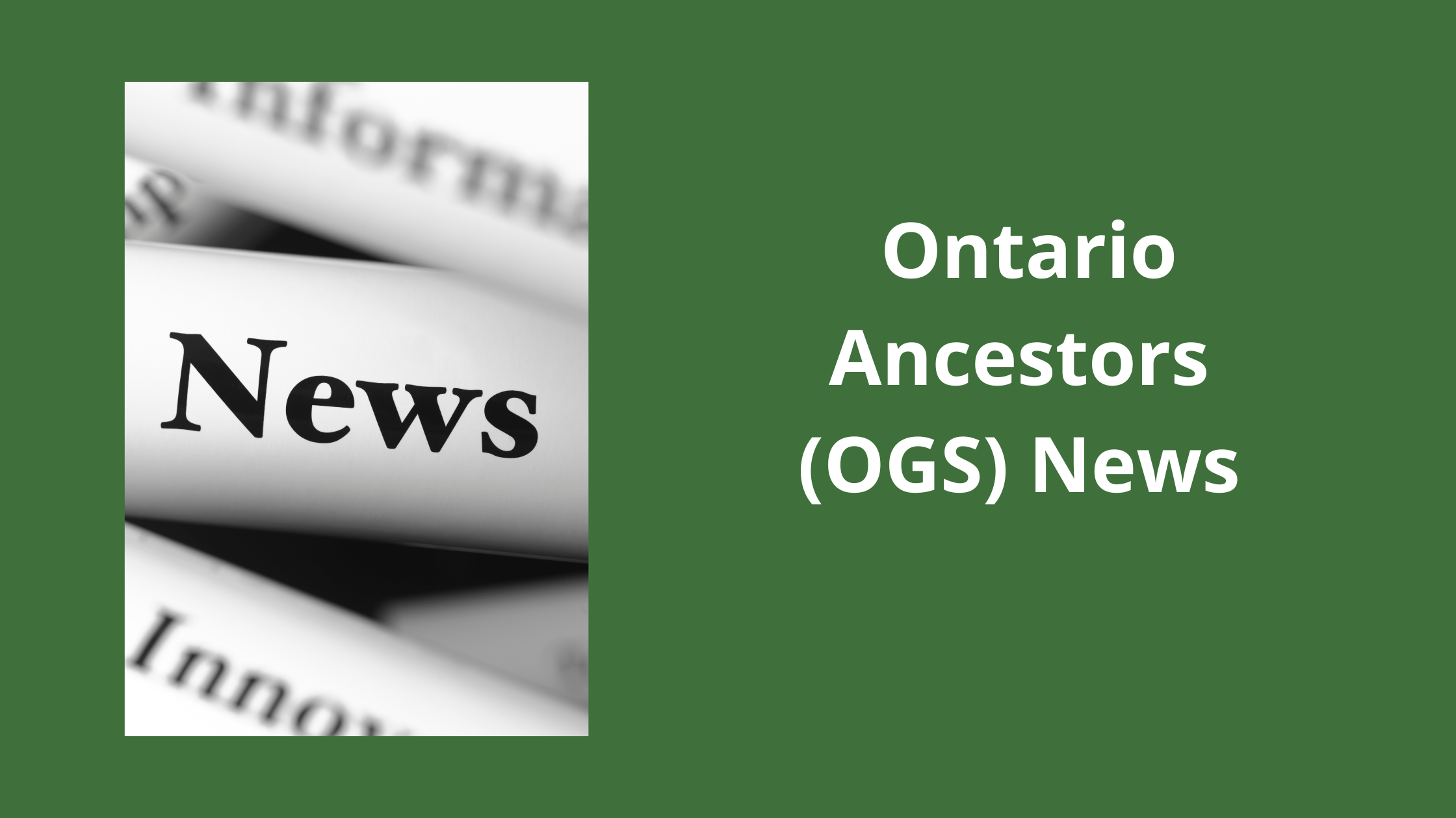 Ontario Ancestors Conference & Virtual Bundle