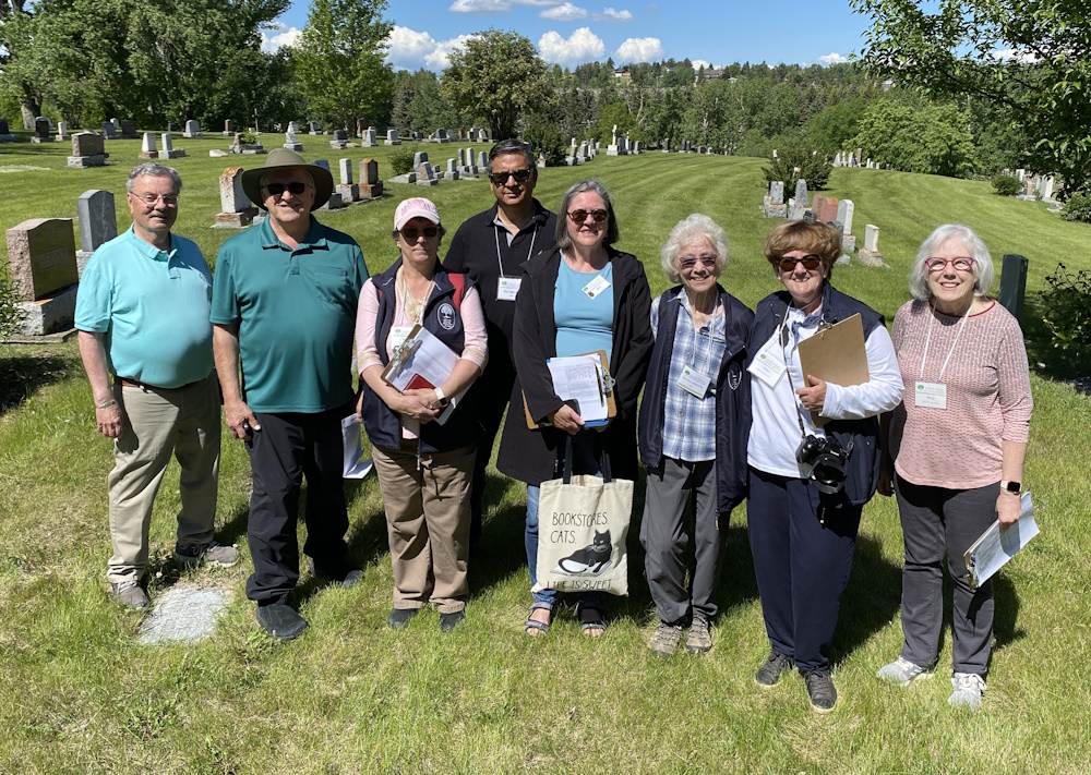 Alberta volunteers cataloguing rural cemeteries in the Foothills
